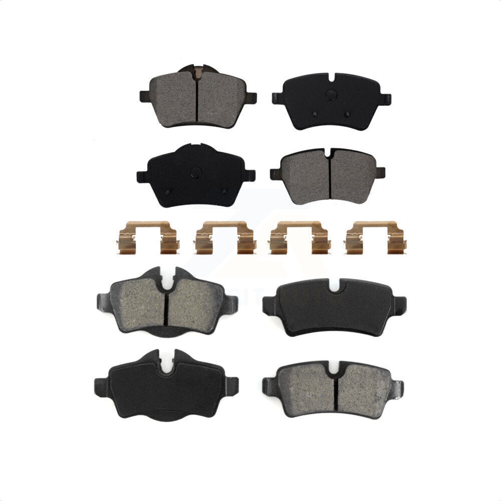 Front Rear Semi-Metallic Brake Pads Kit For Mini Cooper With 294mm Diameter Rotor KSM-100085