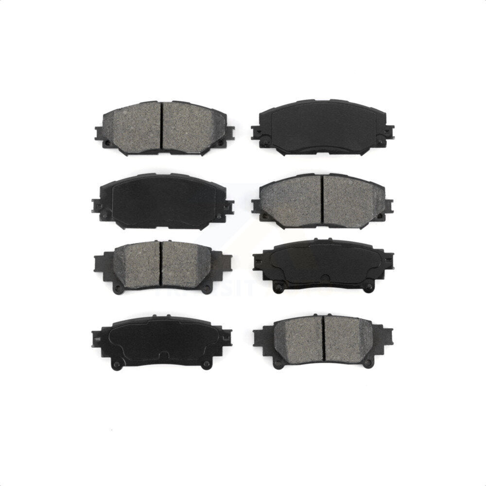 Front Rear Semi-Metallic Brake Pads Kit For 2012-2018 Toyota Prius V KSM-100089