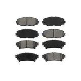 Front Rear Semi-Metallic Brake Pads Kit For 2012-2018 Toyota Prius V KSM-100089