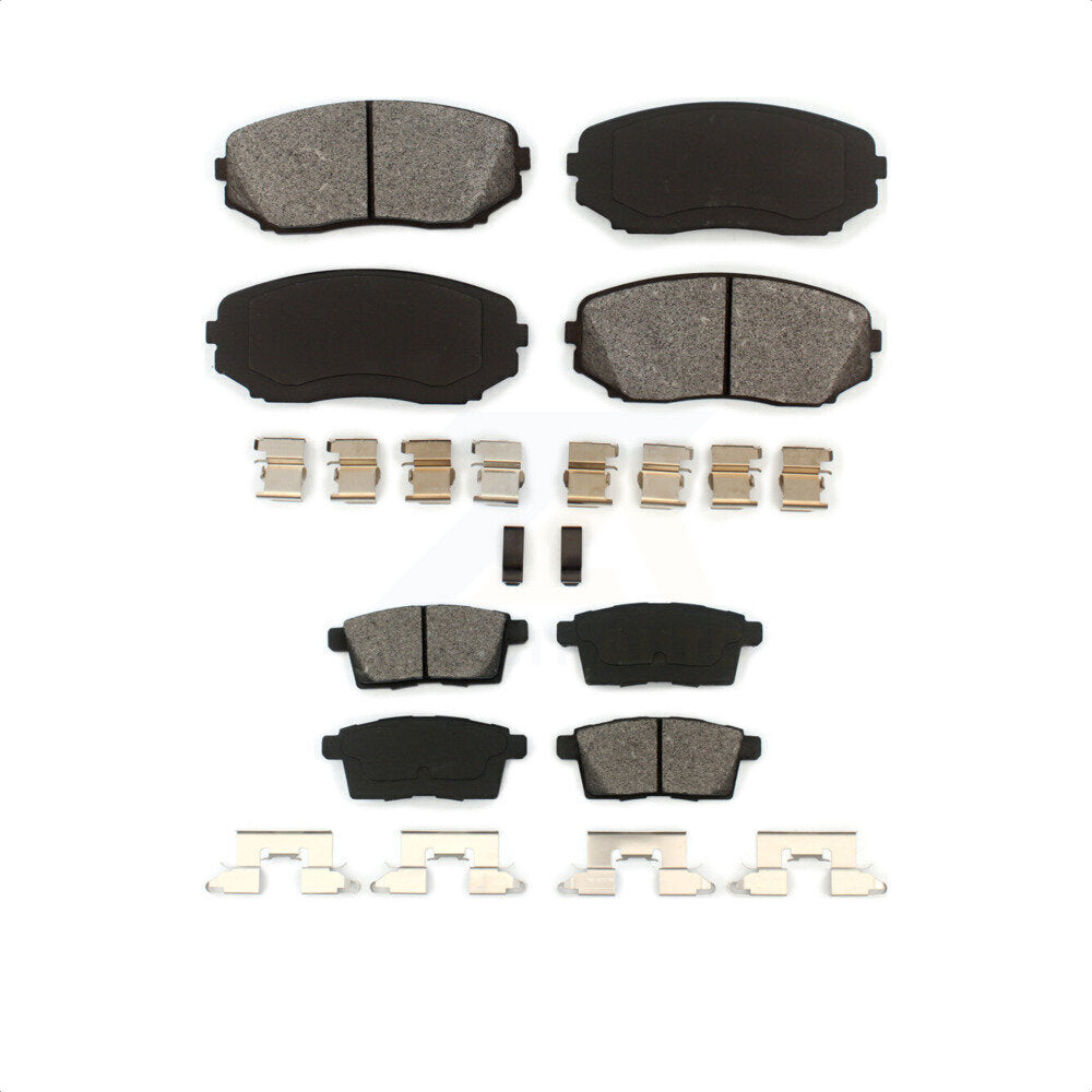 Front Rear Semi-Metallic Brake Pads Kit For Ford Edge Mazda CX-9 CX-7 Lincoln MKX KSM-100095