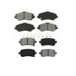 Front Rear Semi-Metallic Brake Pads Kit For Dodge Grand Caravan Chrysler Town & Country Journey Volkswagen Routan Ram C/V KSM-100099