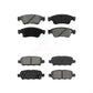 Front Rear Semi-Metallic Brake Pads Kit For INFINITI G37 G35 Q60 KSM-100101