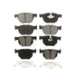 Front Rear Semi-Metallic Brake Pads Kit For BMW X5 X6 KSM-100103
