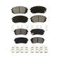 Front Rear Semi-Metallic Brake Pads Kit For Hyundai Tucson Kia Sportage Cadenza KSM-100105