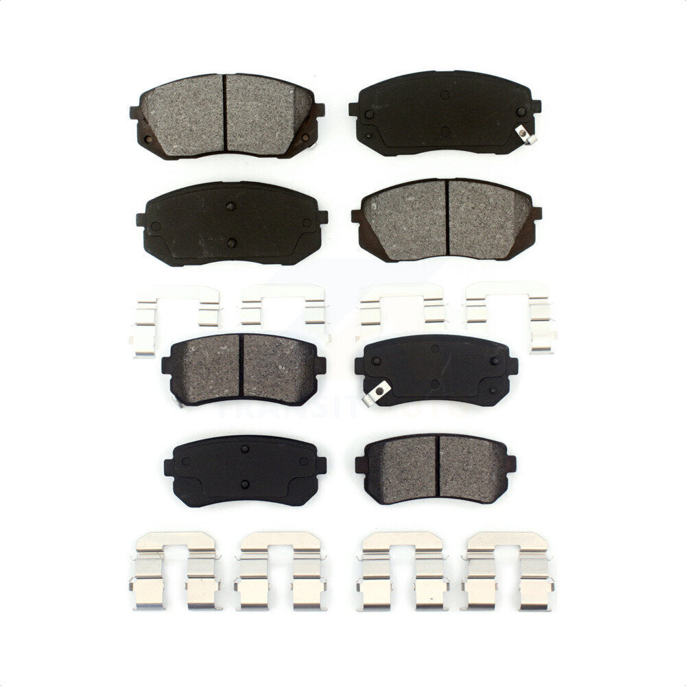Front Rear Semi-Metallic Brake Pads Kit For Hyundai Tucson Kia Sportage Cadenza KSM-100105