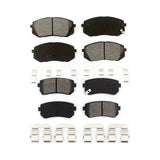 Front Rear Semi-Metallic Brake Pads Kit For Hyundai Tucson Kia Sportage Cadenza KSM-100105