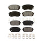 Front Rear Semi-Metallic Brake Pads Kit For 2007-2012 Kia Rondo KSM-100106
