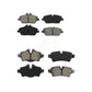 Front Rear Semi-Metallic Brake Pads Kit For Mini Cooper With 280mm Diameter Rotor KSM-100115