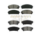 Front Rear Semi-Metallic Brake Pads Kit For Toyota Highlander Sienna Lexus RX350 RX450h KSM-100119
