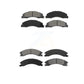 Front Rear Semi-Metallic Brake Pads Kit For Ford E-350 Super Duty E-250 E-150 E-450 Econoline KSM-100120