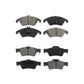 Front Rear Semi-Metallic Brake Pads Kit For Mercedes-Benz E350 E400 CLS400 E250 KSM-100129