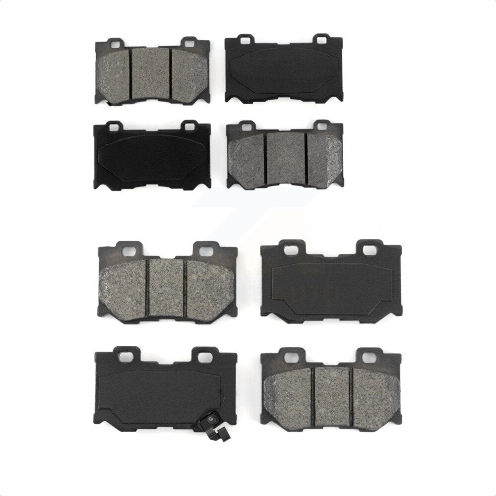 Front Rear Semi-Metallic Brake Pads Kit For INFINITI G37 Q50 Q60 M37 Nissan 370Z Q70 Q70L QX70 M56 FX50 Z KSM-100130