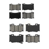 Front Rear Semi-Metallic Brake Pads Kit For INFINITI G37 Q50 Q60 M37 Nissan 370Z Q70 Q70L QX70 M56 FX50 Z KSM-100130
