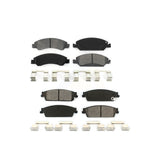 Front Rear Semi-Metallic Brake Pads Kit For Chevrolet Silverado 1500 GMC Sierra Tahoe Suburban Yukon Cadillac XL Avalanche Escalade ESV EXT KSM-100133