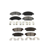 Front Rear Semi-Metallic Brake Pads Kit For Chevrolet Silverado 1500 GMC Sierra Tahoe Suburban Yukon Cadillac XL Escalade ESV LD Limited KSM-100134