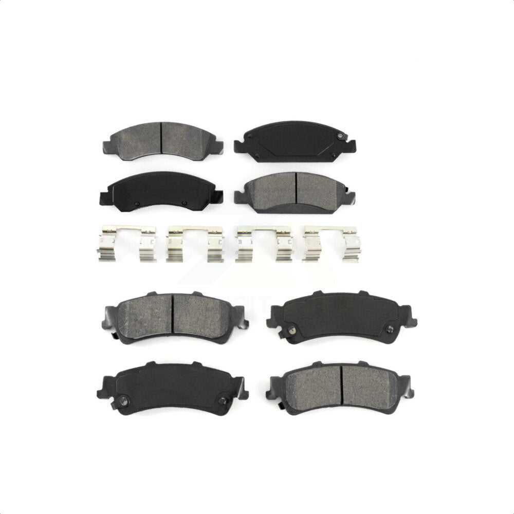Front Rear Semi-Metallic Brake Pads Kit For Chevrolet Silverado 1500 GMC Sierra Classic Drum rear brakes KSM-100135