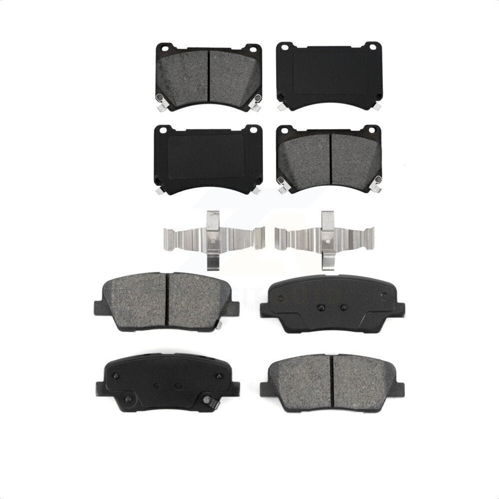 Front Rear Semi-Metallic Brake Pads Kit For Hyundai Genesis Equus KSM-100148