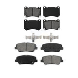 Front Rear Semi-Metallic Brake Pads Kit For Hyundai Genesis Equus KSM-100148