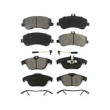 Front Rear Semi-Metallic Brake Pads Kit For Mercedes-Benz GLK350 GLK250 KSM-100154