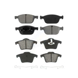 Front Rear Semi-Metallic Brake Pads Kit For 2003-2014 Volvo XC90 With 328mm Diameter Rotor KSM-100156