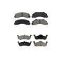 Front Rear Semi-Metallic Brake Pads Kit For 2010-2017 Ford Expedition Lincoln Navigator KSM-100161