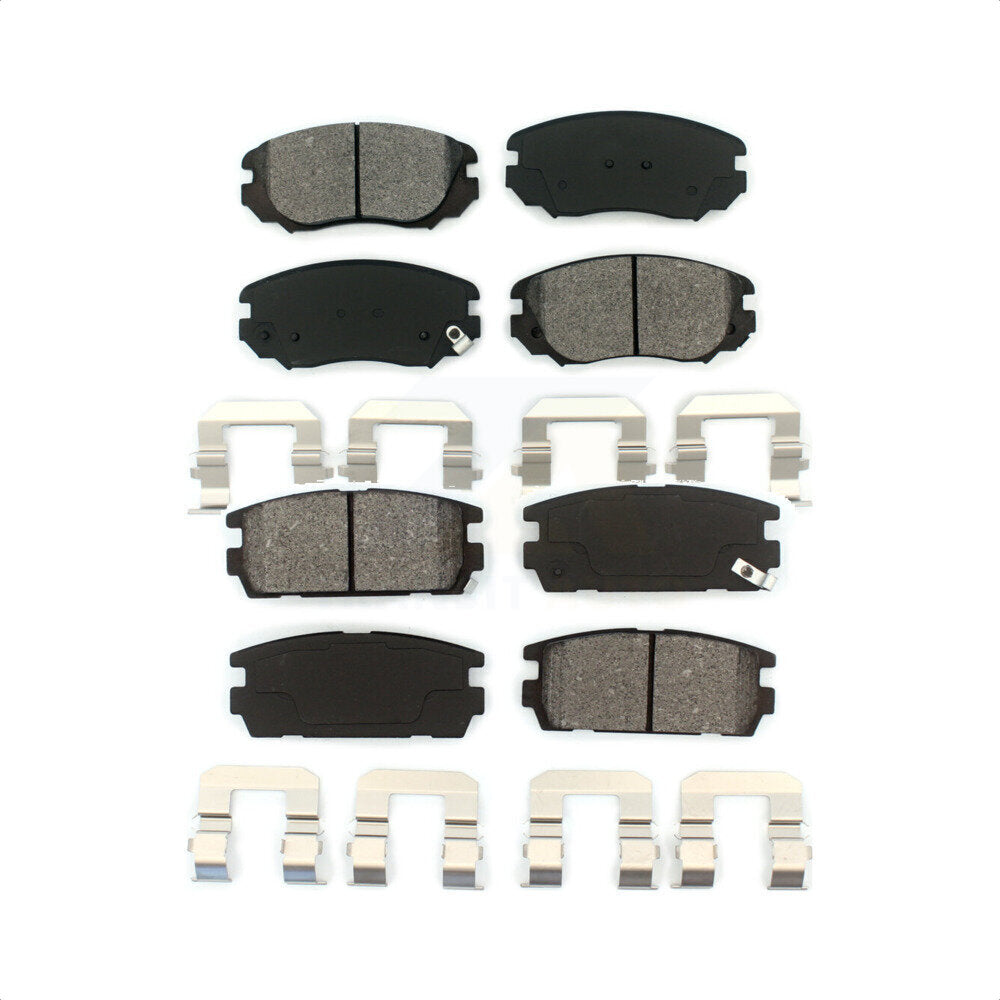 Front Rear Semi-Metallic Brake Pads Kit For 2010-2017 Chevrolet Equinox GMC Terrain KSM-100163