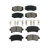 Front Rear Semi-Metallic Brake Pads Kit For Chevrolet Malibu Buick Impala LaCrosse Regal Limited Saab 9-5 Allure KSM-100164
