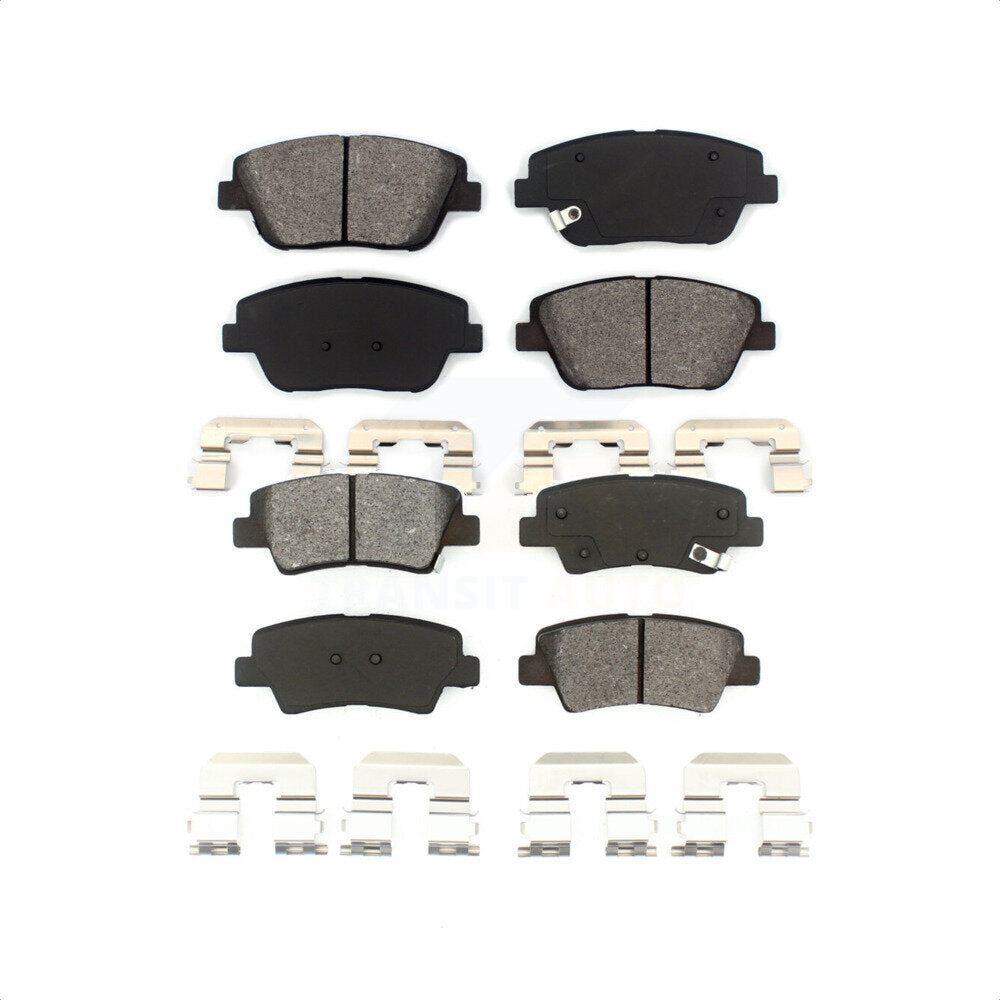Front Rear Semi-Metallic Brake Pads Kit For Kia Optima With Electric Parking KSM-100170