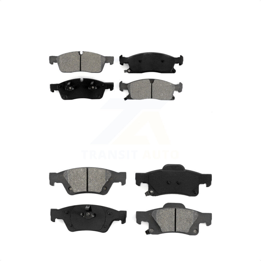Front Rear Semi-Metallic Brake Pads Kit For Jeep Grand Cherokee Dodge Durango WK KSM-100173