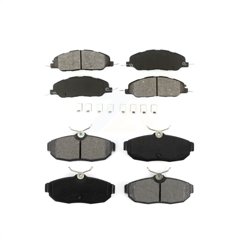 Front Rear Semi-Metallic Brake Pads Kit For Ford Mustang Avanti KSM-100174