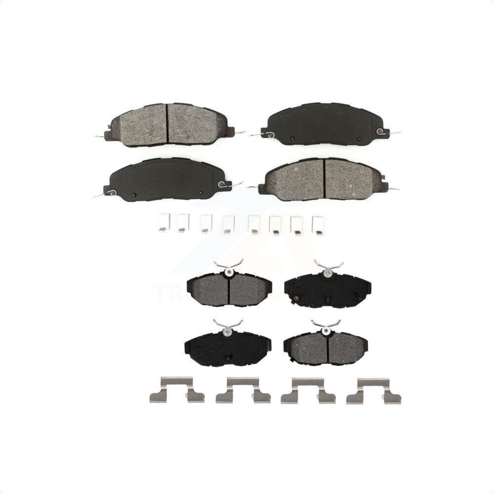 Front Rear Semi-Metallic Brake Pads Kit For Ford Mustang KSM-100175