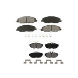 Front Rear Semi-Metallic Brake Pads Kit For Ford Mustang KSM-100175