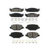 Front Rear Semi-Metallic Brake Pads Kit For Ford Explorer Taurus Flex Lincoln MKT MKS KSM-100178