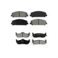 Front Rear Semi-Metallic Brake Pads Kit For Nissan Titan Armada Infiniti QX56 INFINITI TITAN KSM-100179