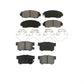 Front Rear Semi-Metallic Brake Pads Kit For Honda Civic KSM-100184