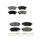 Front Rear Semi-Metallic Brake Pads Kit For Chevrolet Cruze Buick Sonic Encore Trax Verano Limited Volt Orlando KSM-100185
