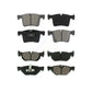 Front Rear Semi-Metallic Brake Pads Kit For 2012 BMW 320i KSM-100191