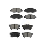 Front Rear Semi-Metallic Brake Pads Kit For Honda Civic KSM-100193