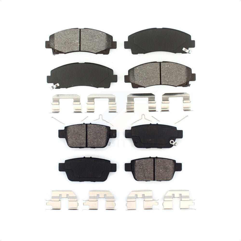 Front Rear Semi-Metallic Brake Pads Kit For Honda Ridgeline Acura TL KSM-100194