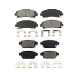 Front Rear Semi-Metallic Brake Pads Kit For Honda Ridgeline Acura TL KSM-100194