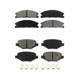 Front Rear Semi-Metallic Brake Pads Kit For Ford Explorer Police Interceptor Utility Lincoln MKS Flex Taurus MKT KSM-100197