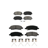 Front Rear Semi-Metallic Brake Pads Kit For 2013-2016 Dodge Dart KSM-100200