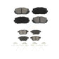 Front Rear Semi-Metallic Brake Pads Kit For Toyota Yaris KSM-100201