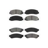 Front Rear Semi-Metallic Brake Pads Kit For Ford F-250 Super Duty F-350 F-450 KSM-100203