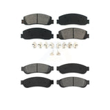Front Rear Semi-Metallic Brake Pads Kit For Ford F-250 Super Duty F-350 KSM-100204