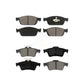 Front Rear Semi-Metallic Brake Pads Kit For Ford Escape Transit Connect KSM-100205