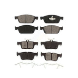 Front Rear Semi-Metallic Brake Pads Kit For Ford Escape Lincoln MKC KSM-100206