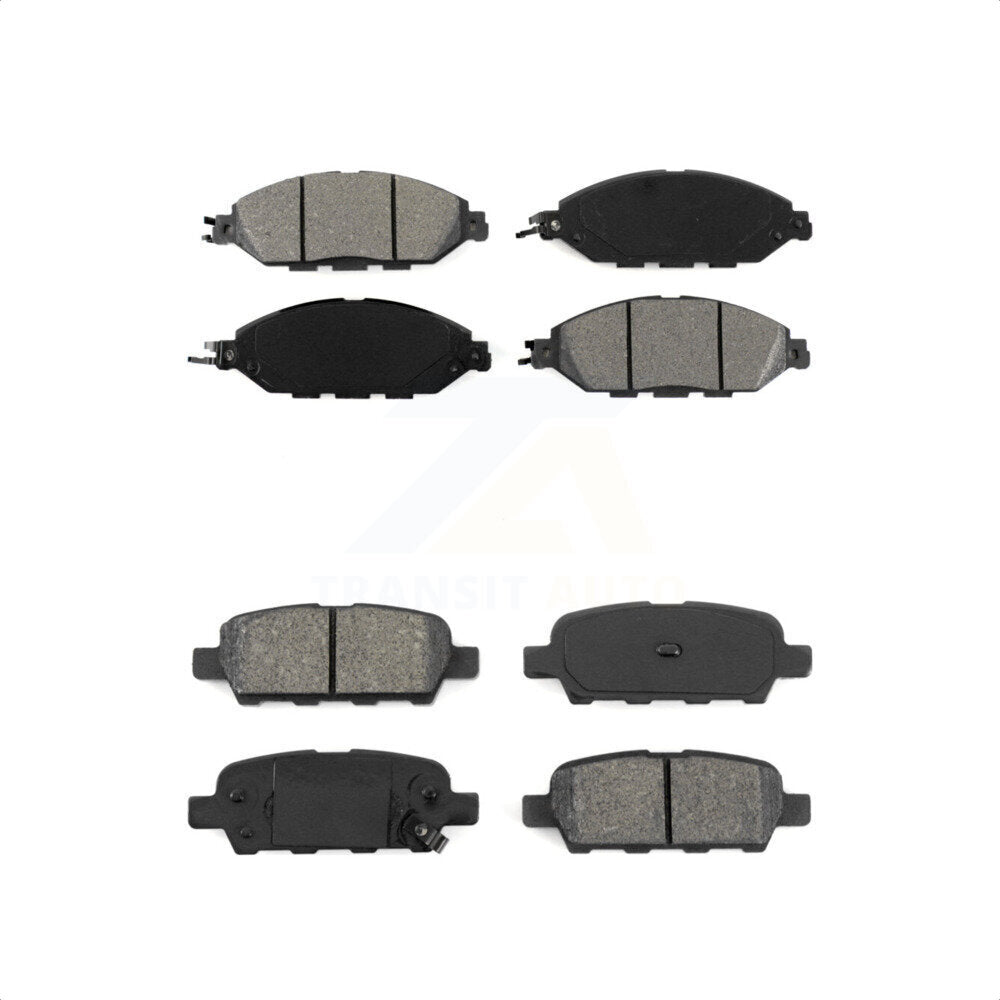 Front Rear Semi-Metallic Brake Pads Kit For Nissan Pathfinder Murano INFINITI QX60 JX35 KSM-100207