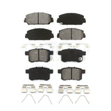 Front Rear Semi-Metallic Brake Pads Kit For Honda Accord KSM-100213