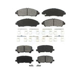 Front Rear Semi-Metallic Brake Pads Kit For Honda Pilot Acura MDX Ridgeline KSM-100216